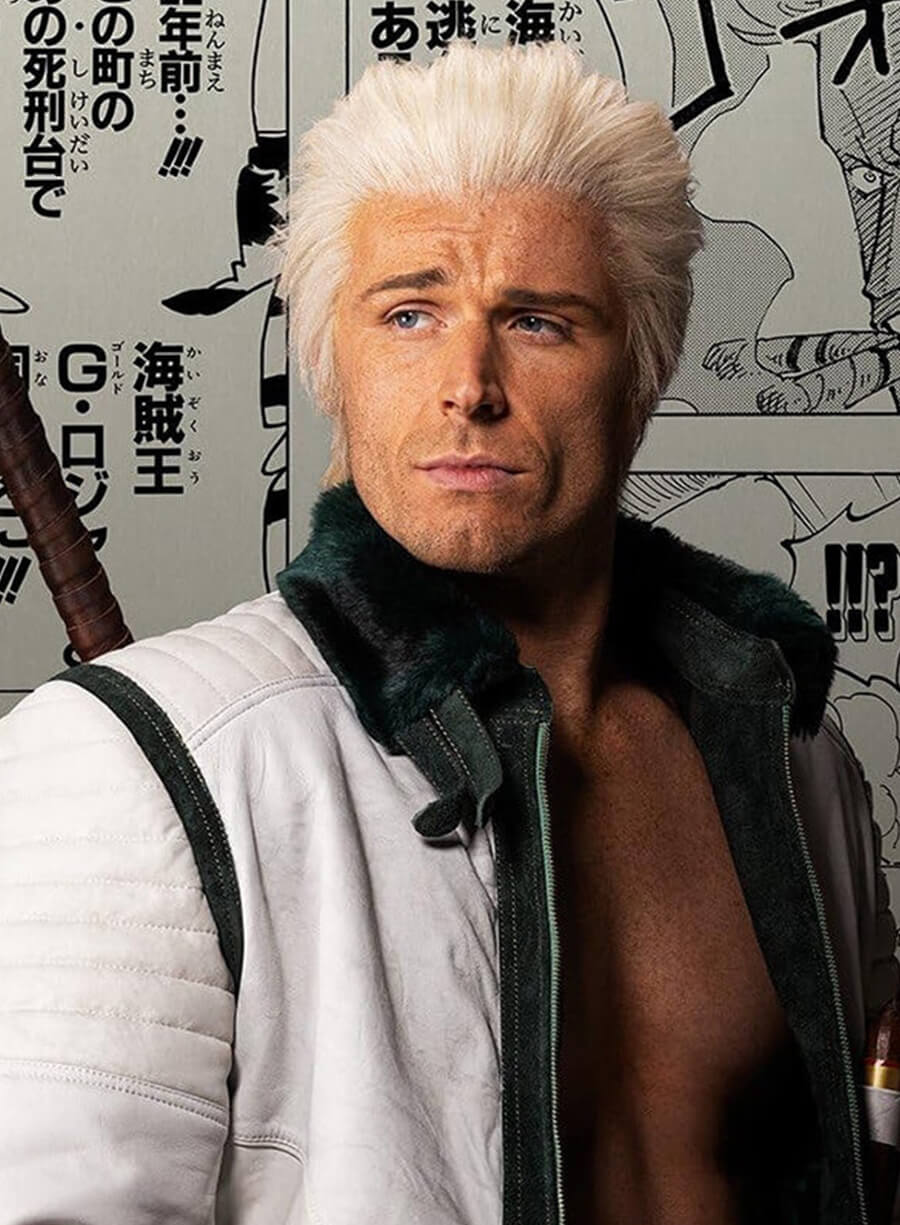 Harpoon Smoker Inspired White Leather Jacket - One Piece S02 Style