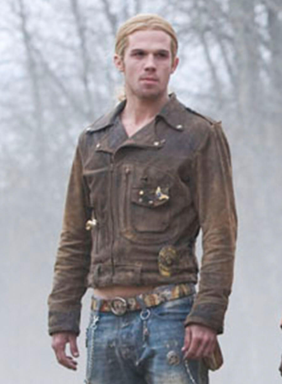 Harpoon James Inspired Brown Suede Leather Leather Jacket - Twilight Style