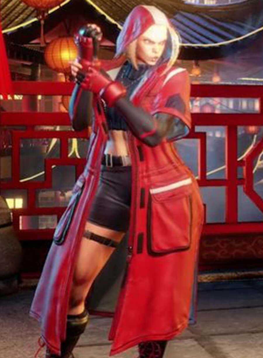 Harpoon Cammy White Inspired Red Coat - Street Fighter 6 Style