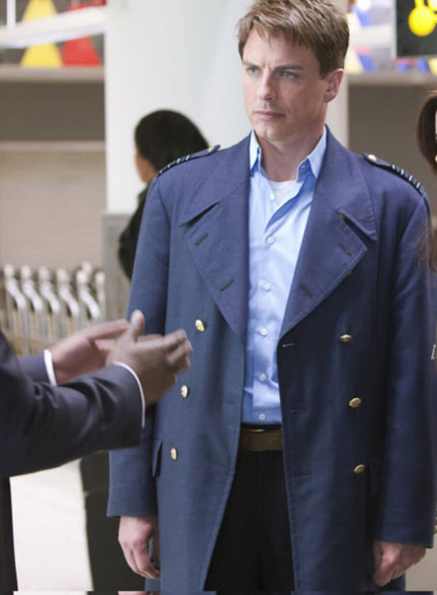 Harpoon Captain Jack Harkness Inspired Blue Coat - Torchwood Style