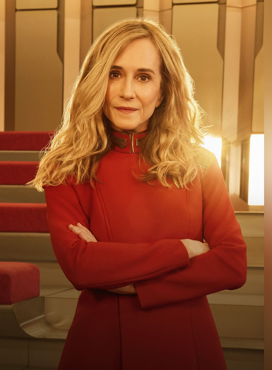 Harpoon Captain Nahla Ake Inspired Red Leather Jacket - Star Trek: Starfleet Academy Style