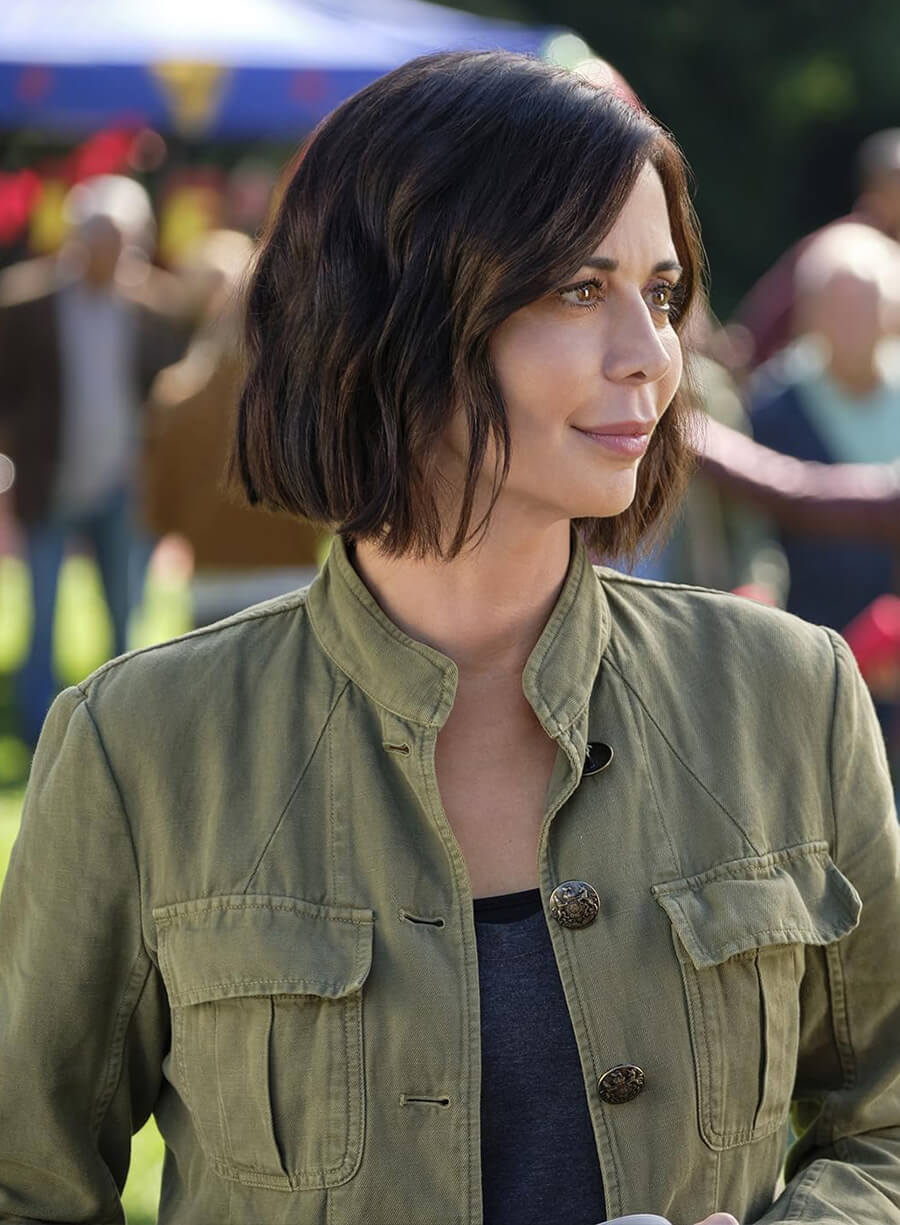 Harpoon Dr.Sam Radford Inspired Green Leather Jacket - Good Witch S06 Style