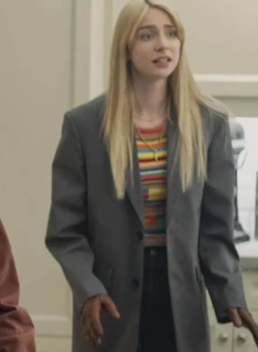 Harpoon Cate Dunlap Inspired Grey Coat - Gen V S01 Style