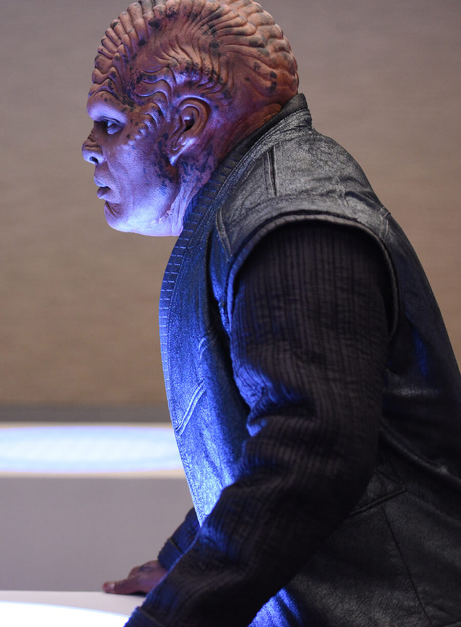 Harpoon Klyden Inspired Black Leather Jacket - The Orville Style