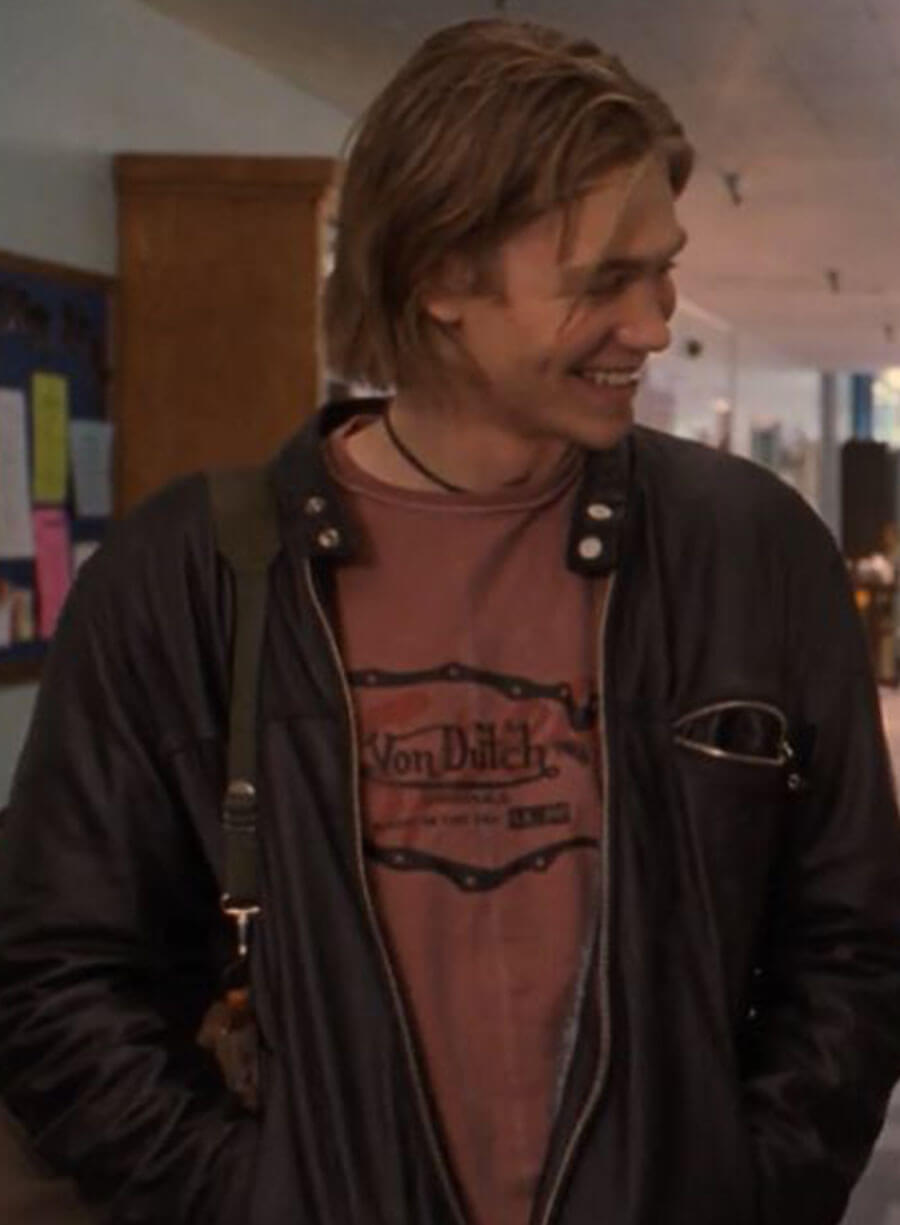 Harpoon Jake Inspired Black Leather Jacket - Freakier Friday Style