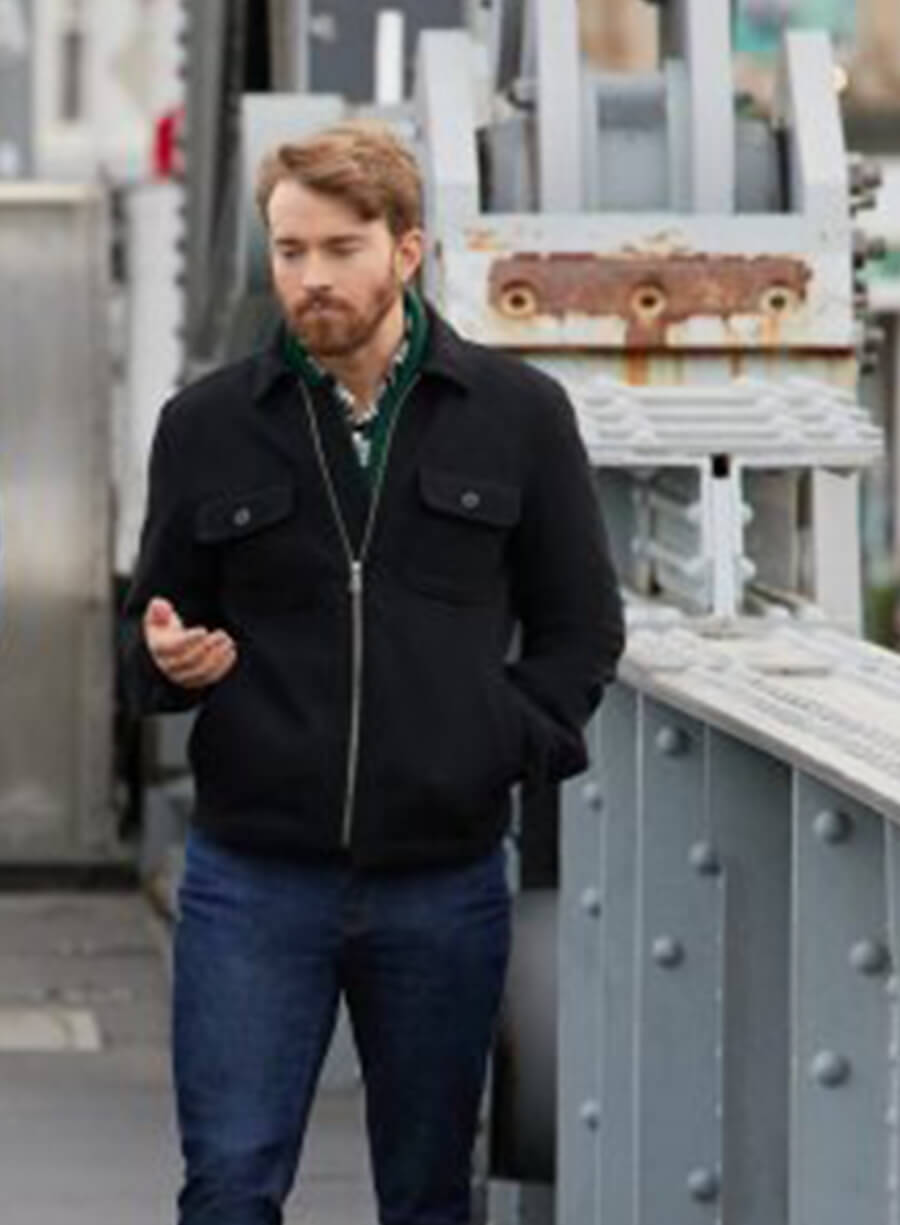 Harpoon Sawyer Inspired Black Leather Jacket - Mystic Christmas Style