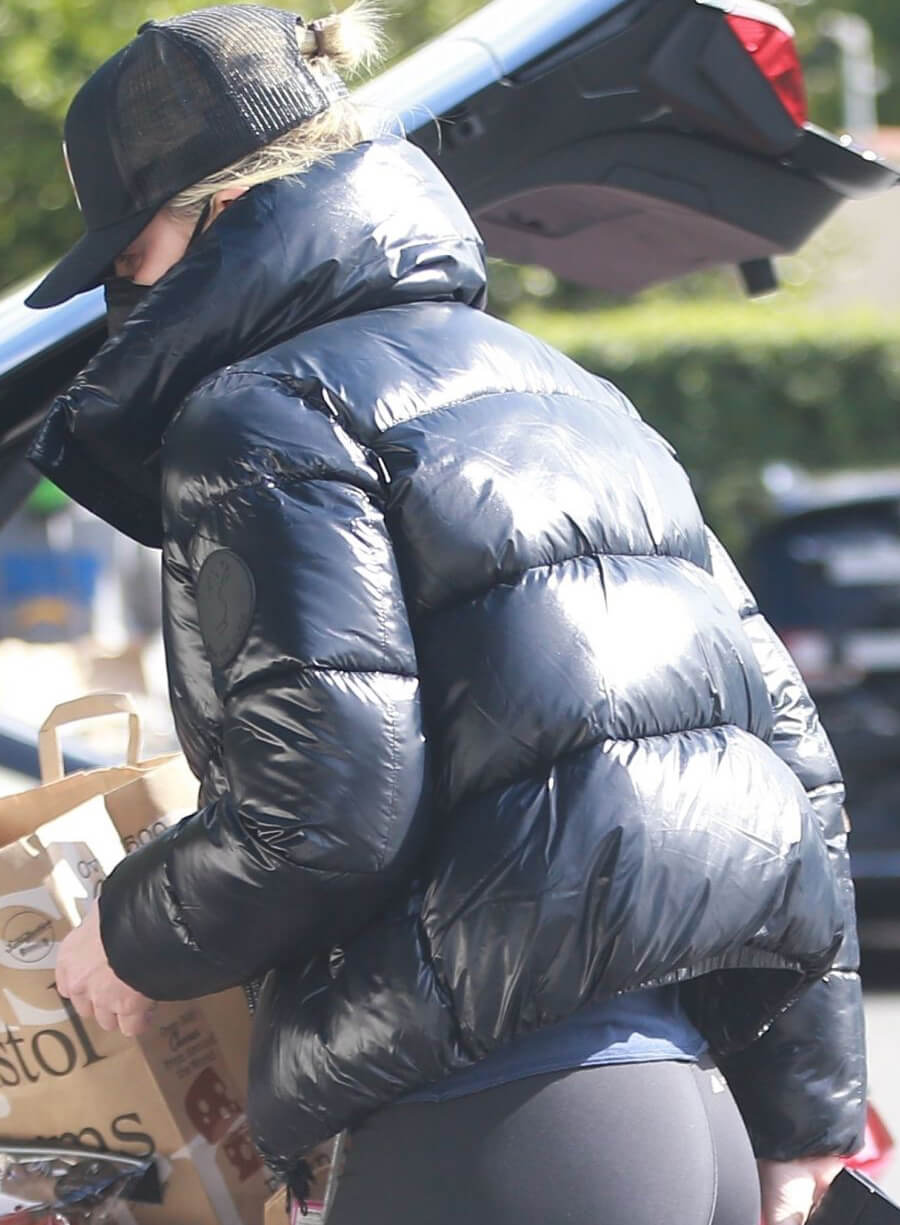 Harpoon Charlize Theron Puffer Inspired Black Leather Jacket