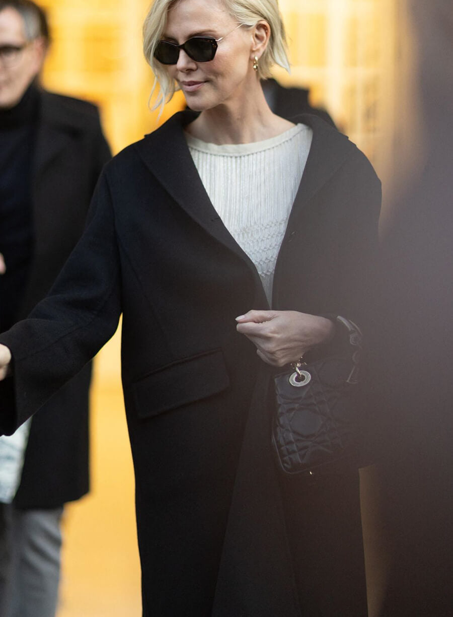 Harpoon Charlize Theron Inspired Black Coat