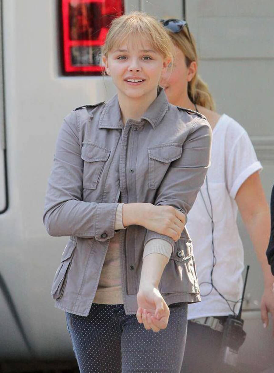 Harpoon Hit Girl Inspired Grey Leather Jacket - Kick-Ass 2 Style