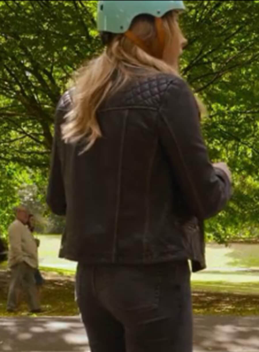 Harpoon Kayla Forester Inspired Black Real Leather Biker Jacket - Tom And Jerry Style
