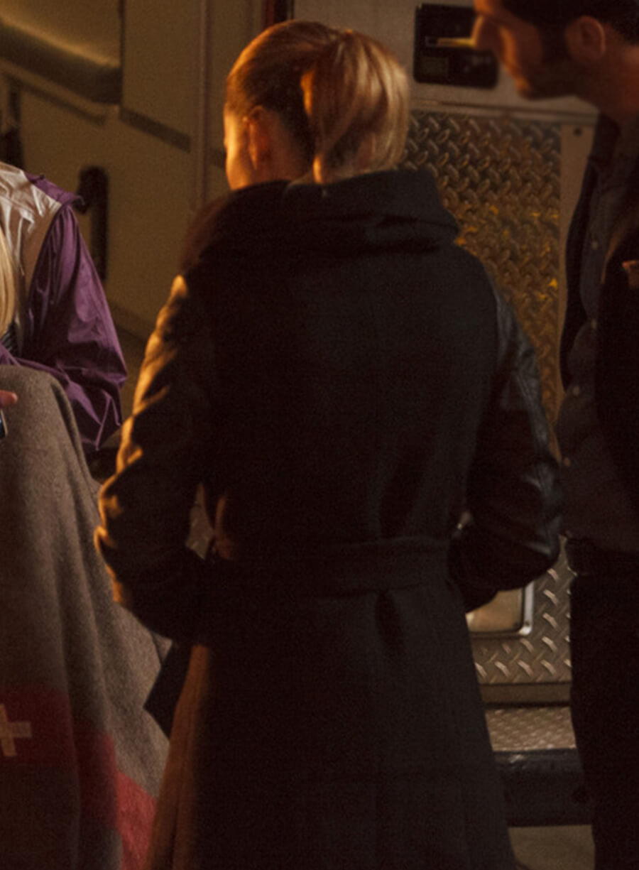 Harpoon Chloe Decker Inspired Black Coat - Lucifer S01 Style