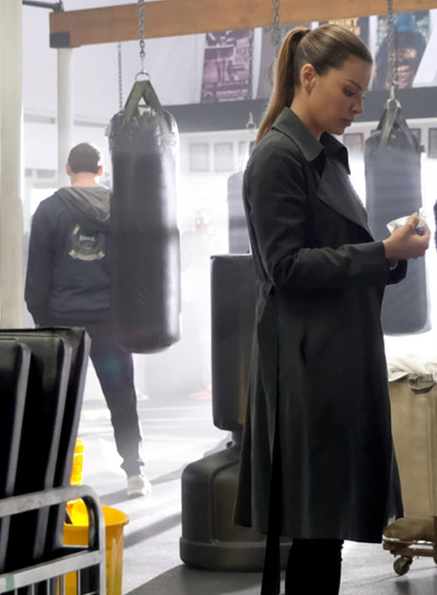 Harpoon Chloe Decker Inspired Black Coat - Lucifer S03 Style