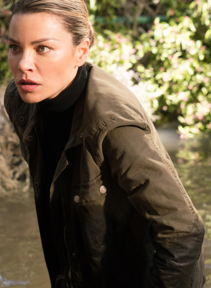 Harpoon Chloe Decker Inspired Military Green Cotton Jacket - Lucifer S03 Style