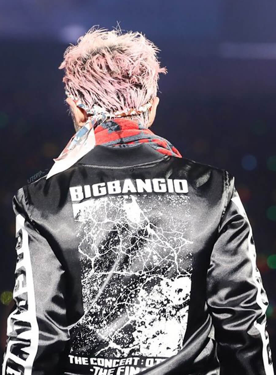 Harpoon Choi Seung-hyun T.O.P Inspired Black Bomber Jacket