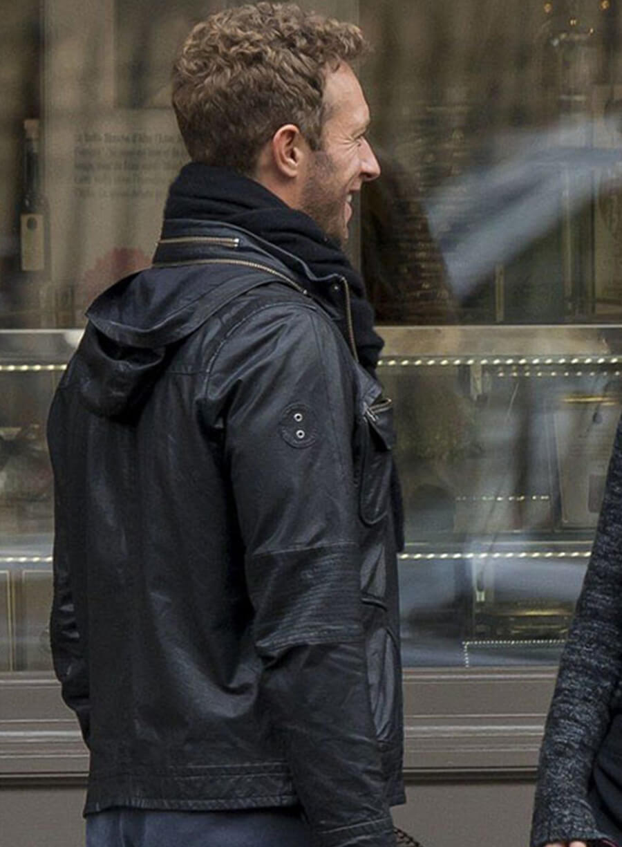 Harpoon Chris Martin Inspired Black Hooded Jacket