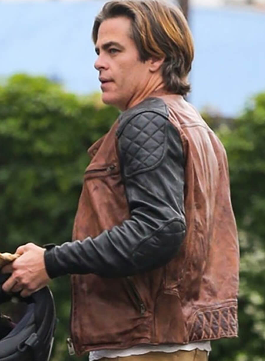 Harpoon Chris Pine Inspired Brown Leather Jacket