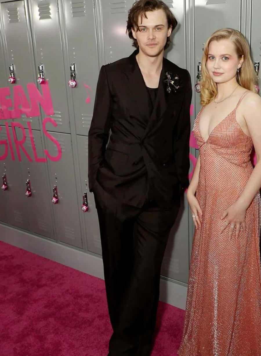 Harpoon Christopher Briney Inspired Black Suiting Fabric Leather Jacket - Mean Girls 2024 Premiere Style