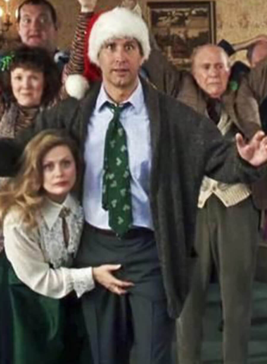 Harpoon Clark Griswold Inspired Grey Wool Fabric Coat - National Lampoon's Christmas Vacation Style
