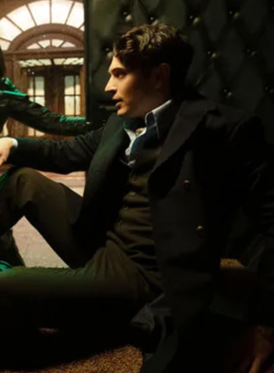 Harpoon Winston Scott Inspired Black Wool Fabric Coat - The Continental From the World of John Wick Style