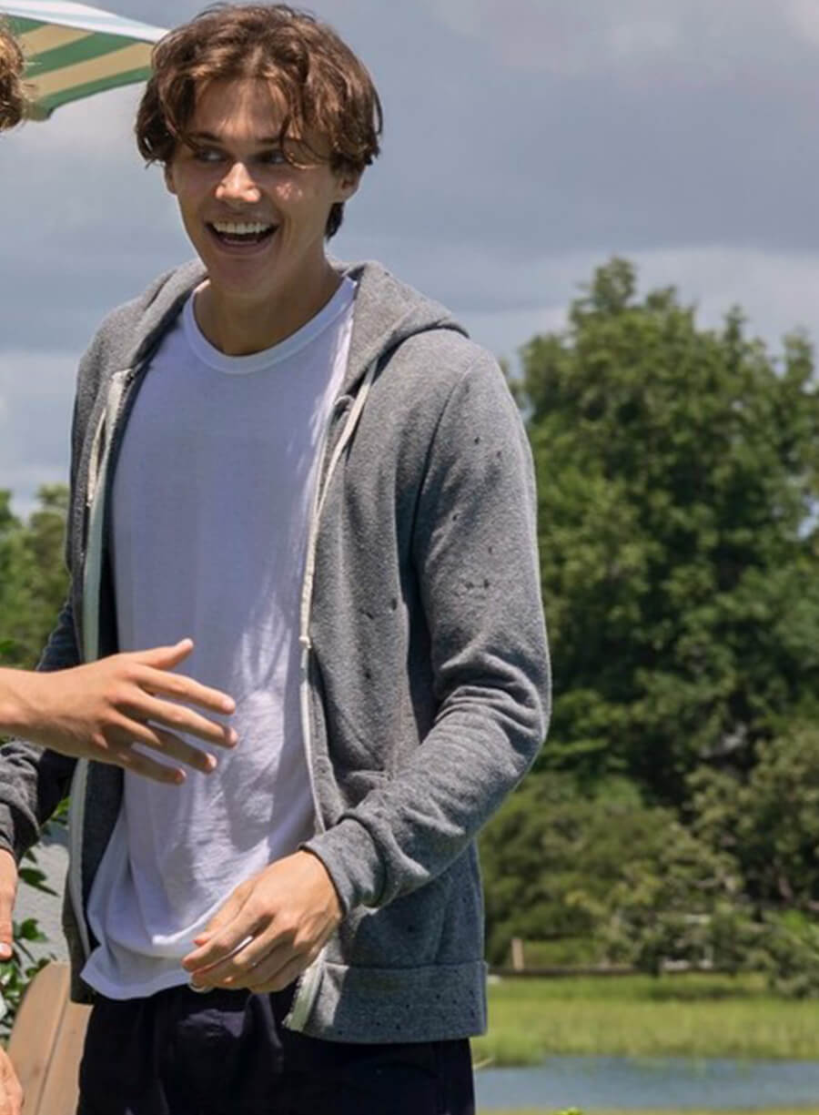 Harpoon Conrad Fisher Inspired Grey Hooded Jacket - The Summer I Turned Pretty Style