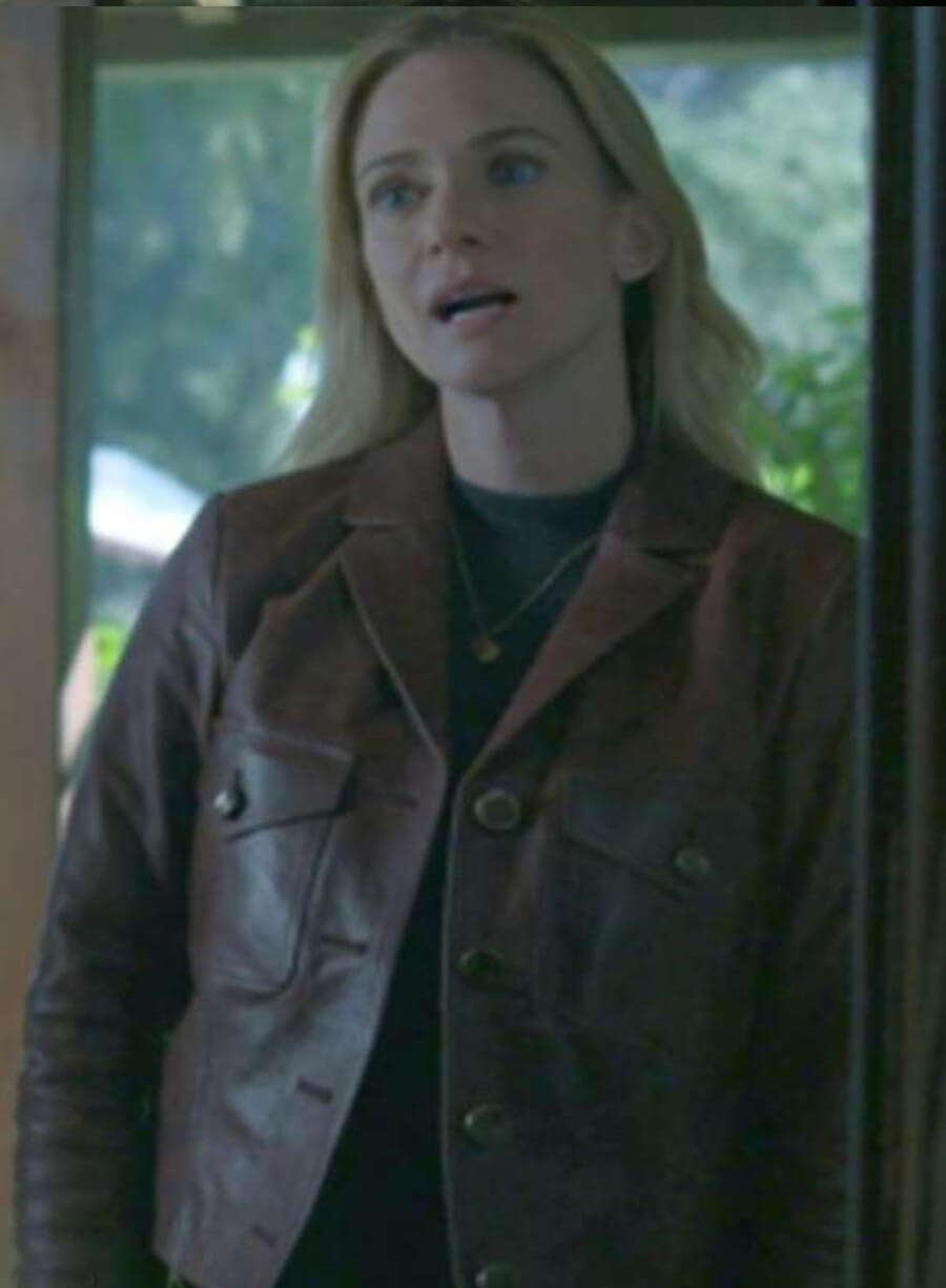 Harpoon A.J. Cook Inspired Brown Real Leather Leather Jacket - Criminal Minds Tv Series Style