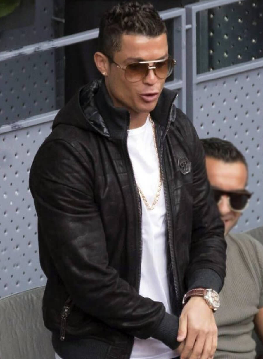 Harpoon Cristiano Ronaldo Inspired Black Hooded Jacket