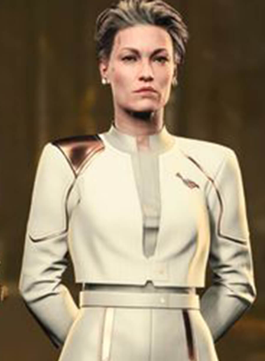 Harpoon Royce Inspired White Costume Jacket - Cyberpunk 2077 Style