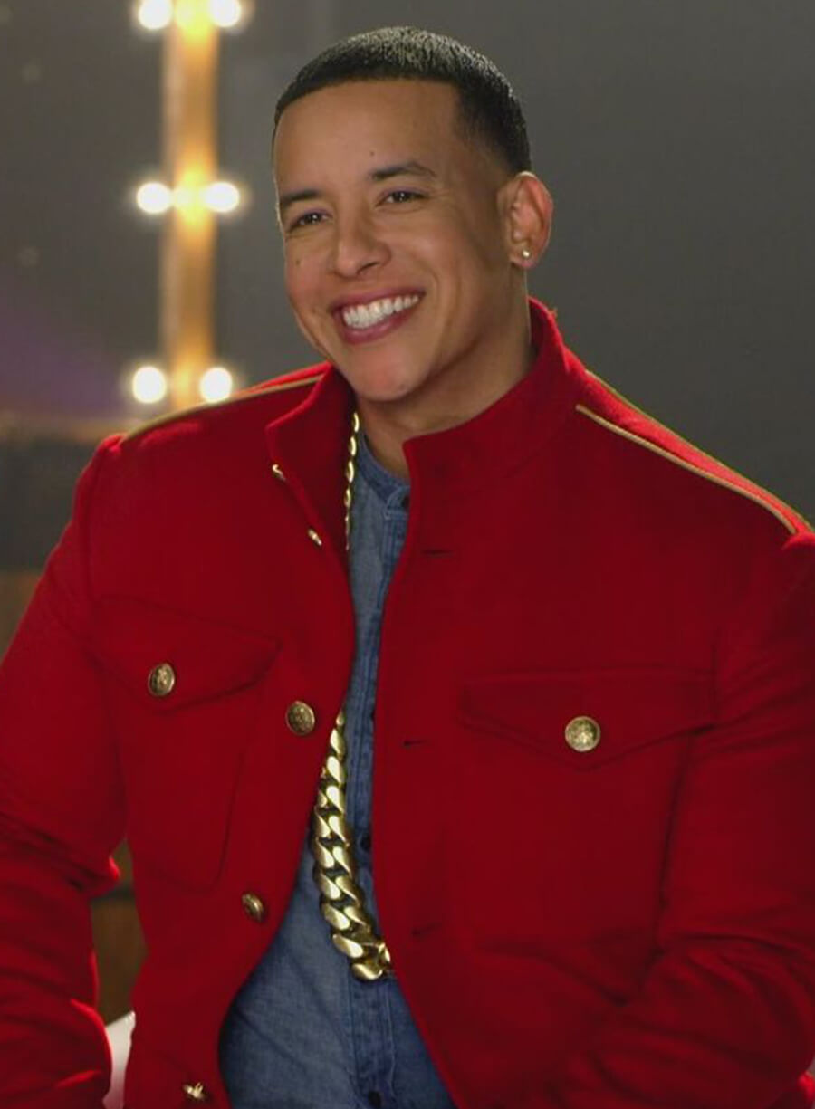 Harpoon Daddy Yankee Inspired Red Wool Fabric Wool Jacket