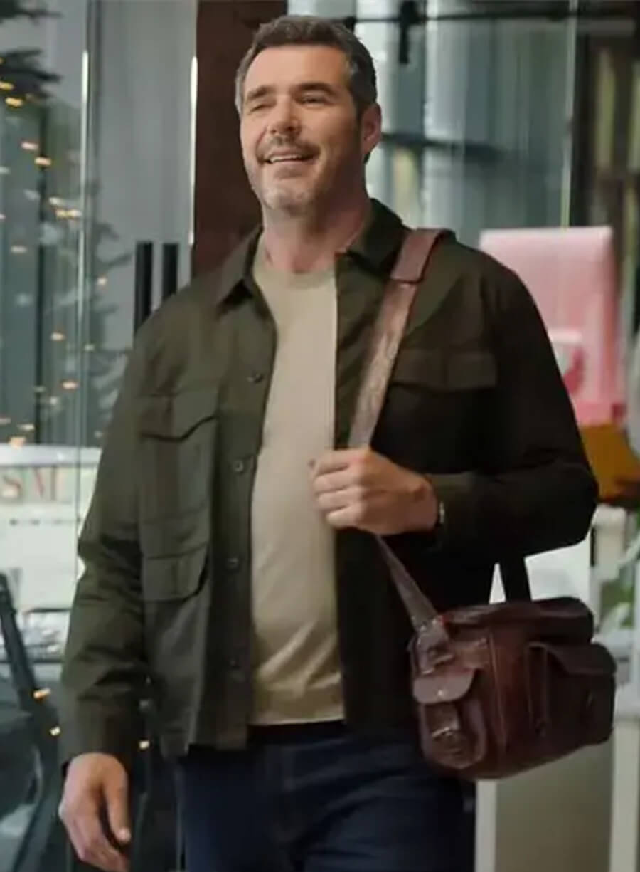 Harpoon Jack Paxton Inspired Green Leather Jacket - Ghosts Of Christmas Always Style
