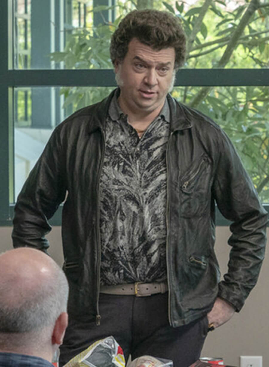 Harpoon Jesse Gemstone Inspired Black Real Leather Leather Jacket - The Righteous Gemstones Style