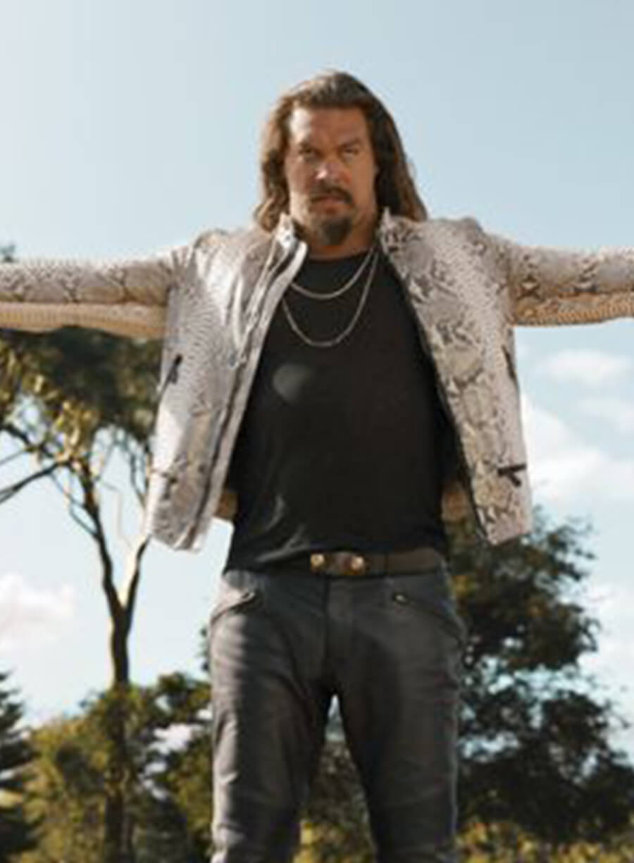 Harpoon Dante Reyes Inspired White Leather Jacket - Fast X Style