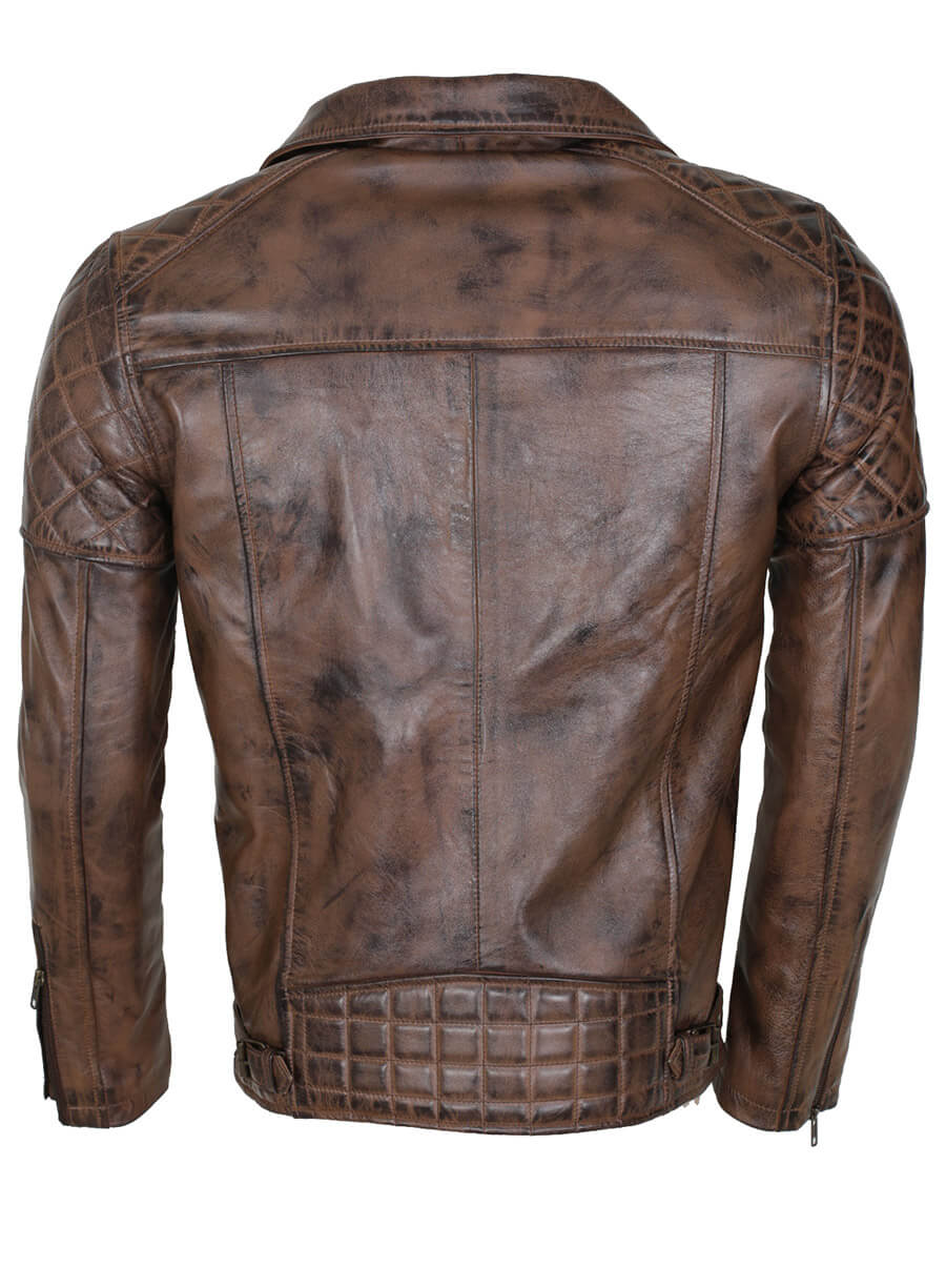 Harpoon Dark Brando Inspired Dark Brown Biker Jacket