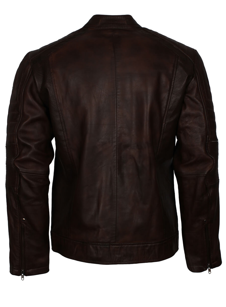 Harpoon Dark Inspired Brown Cafe Racer Jacket