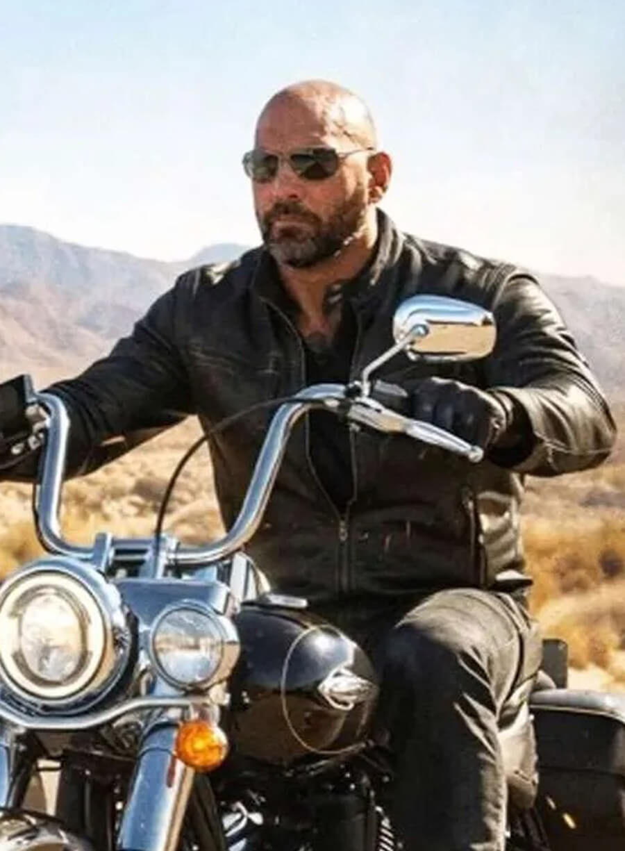 Harpoon James Hale Inspired Black Leather Jacket - The Wrecking Crew Style