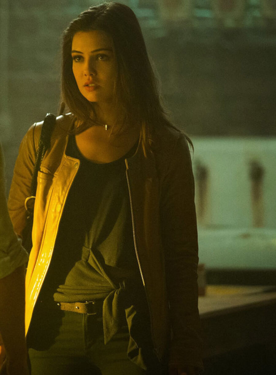 Harpoon Davina Claire Inspired Brown Leather Jacket - The Originals S04 Style