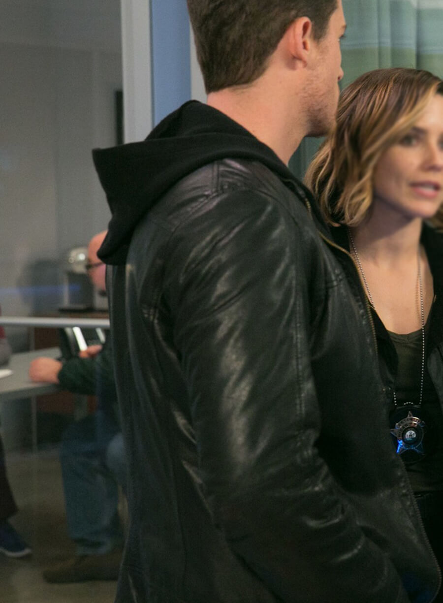 Harpoon Jay Halstead Inspired Black Real Leather Leather Jacket - Chicago Med Style