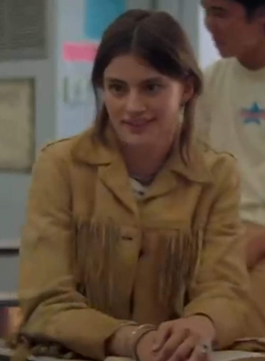 Harpoon Hope Inspired Brown Suede Leather Leather Jacket - Booksmart Style