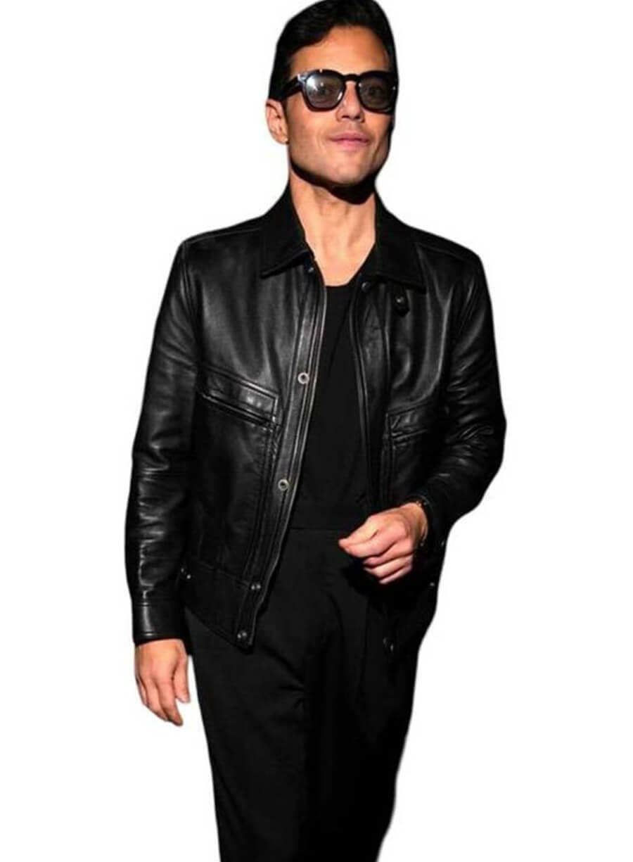 Harpoon Doja Cat Inspired Black Real Leather Leather Jacket - Met Gala 2026 Style