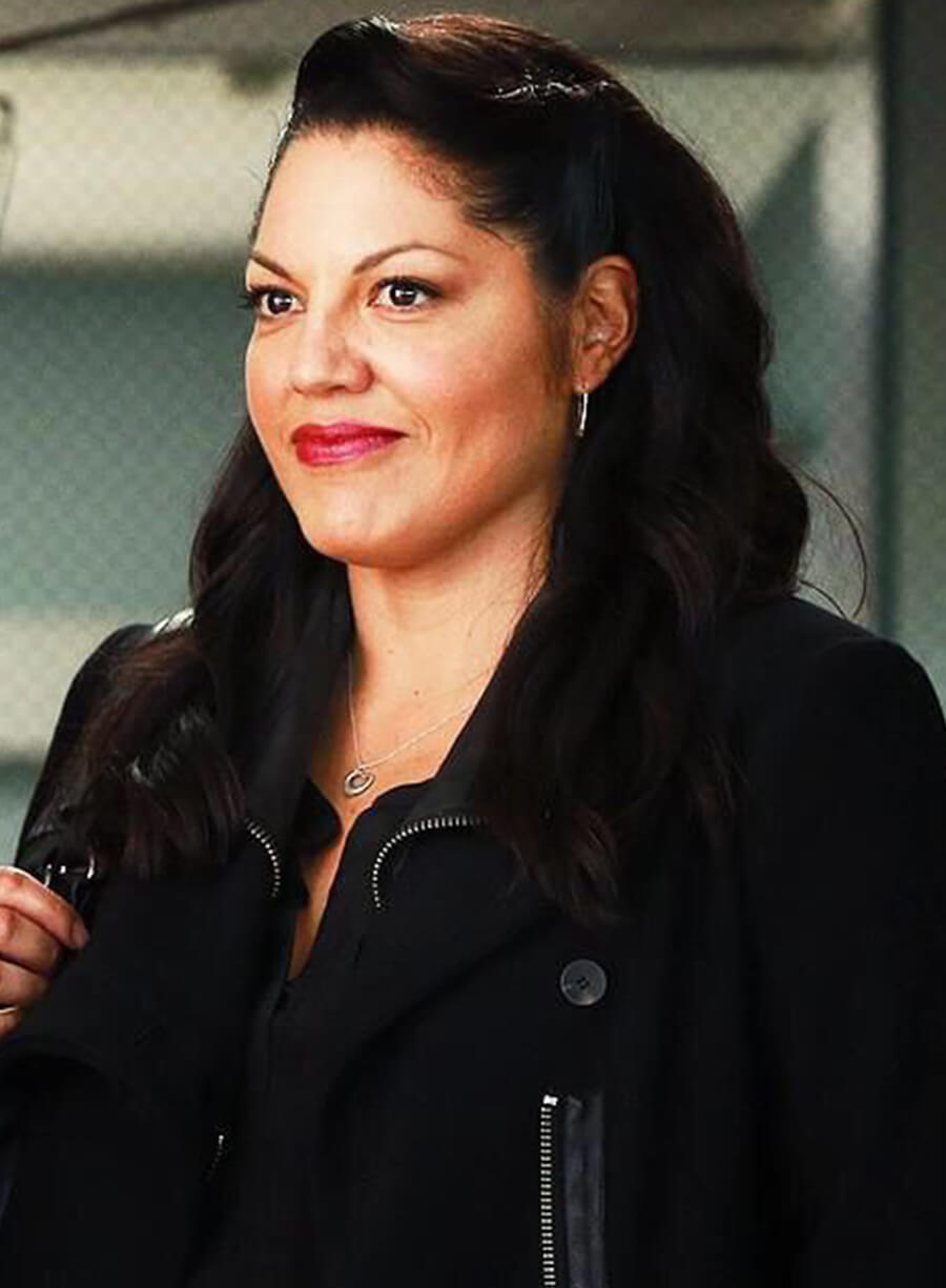 Harpoon Dr. Callie Torres Inspired Black Leather Jacket - Grey's Anatomy Style