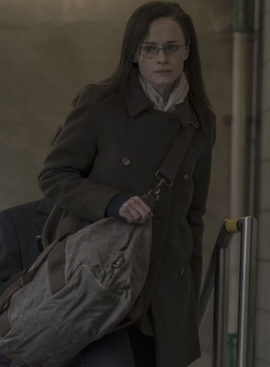 Harpoon Dr. Emily Malek Inspired Same as Image Wool Fabric Coat - The Handmaid's Tale Style