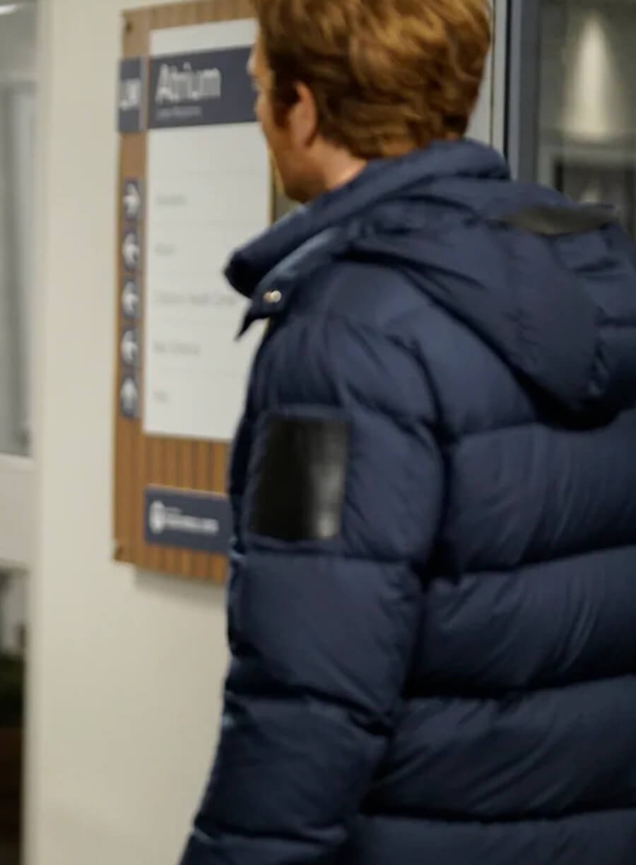 Harpoon Dr. Will Halstead Inspired Blue Parachute Fabric Hooded Jacket - Chicago Med Style