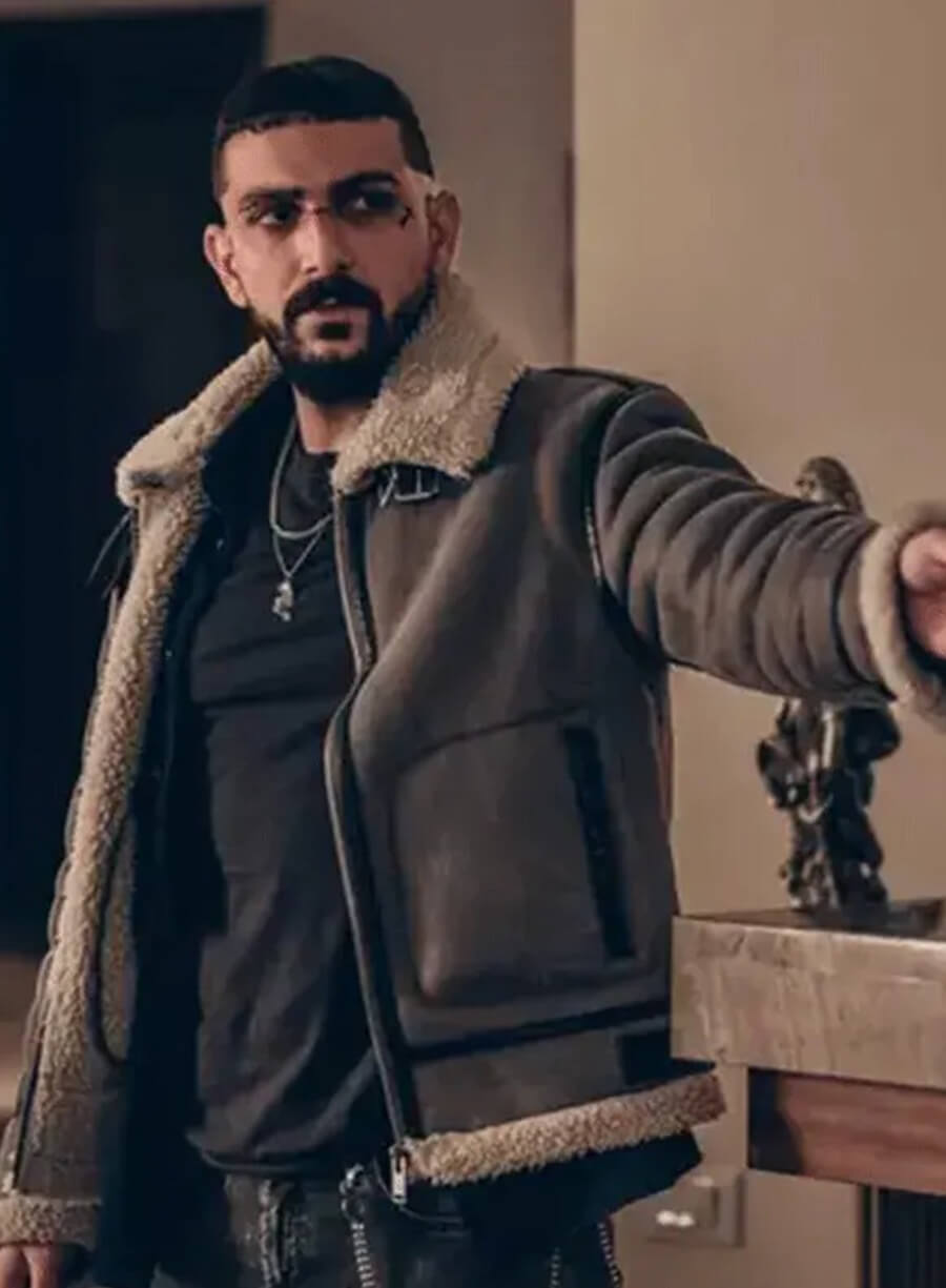 Harpoon Cosmin Teodor Pana Inspired Grey Leather Jacket - Subteran 2025 Style