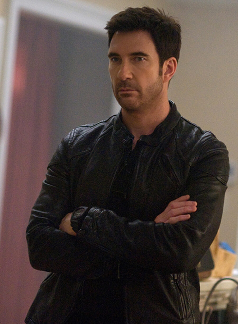 Harpoon Agent Duncan Carlisle Inspired Black Leather Jacket - Hostages Style