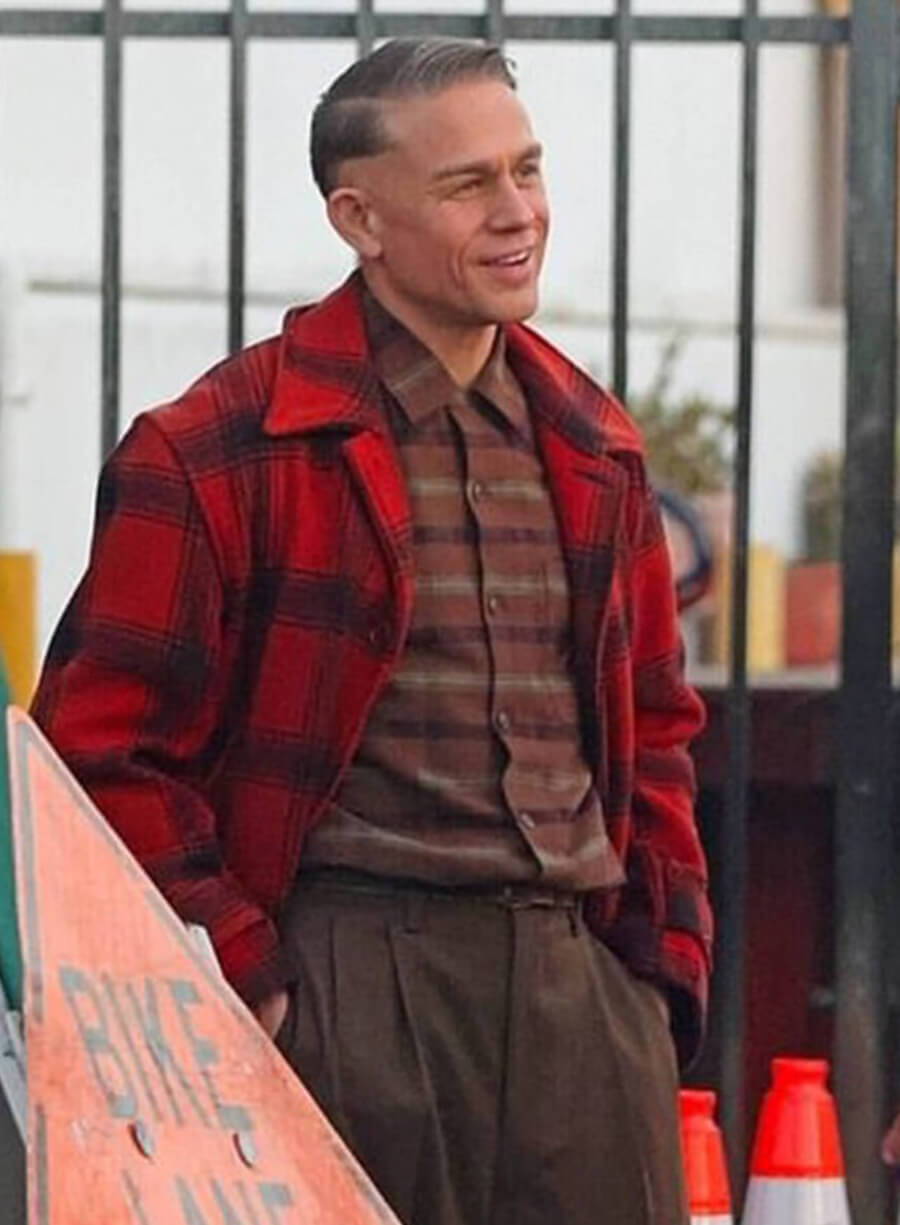 Harpoon Ed Gein Inspired Red Leather Jacket - Monster S03 Style