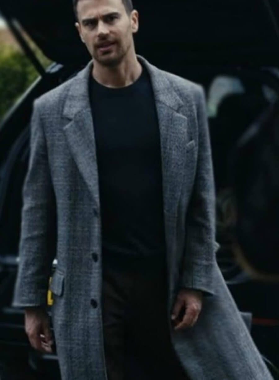 Eddie Halstead The Gentlemen Theo James Grey Coat