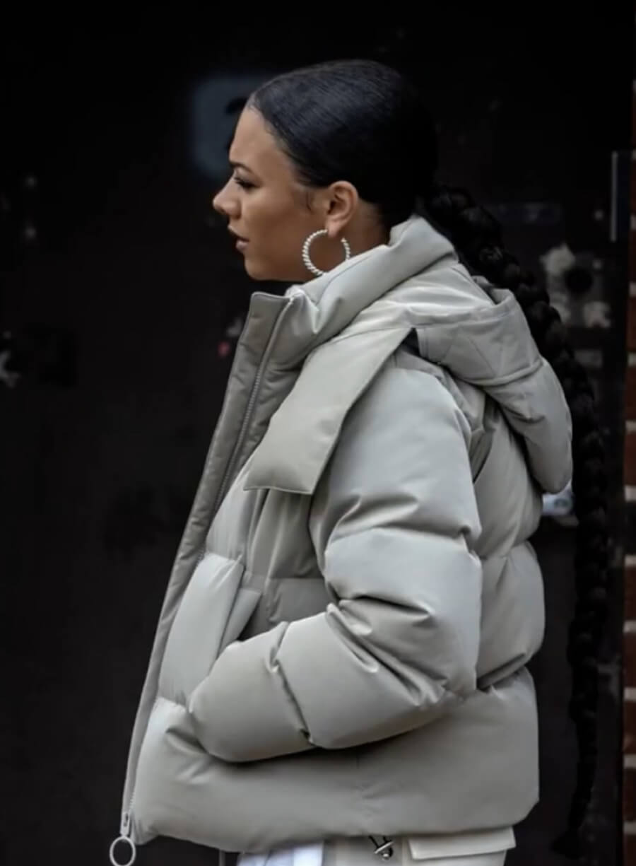 Harpoon Effie Inspired Grey Hooded Jacket - Power Book II: Ghost S03 Style