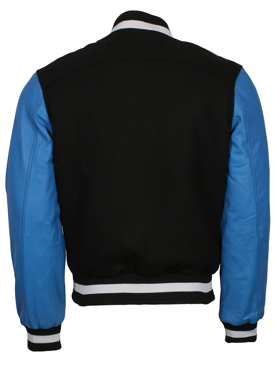 Harpoon El Diablo Suicide Squad Inspired Blue & Black Varsity Jacket - Suicide Squad El Diablo Style