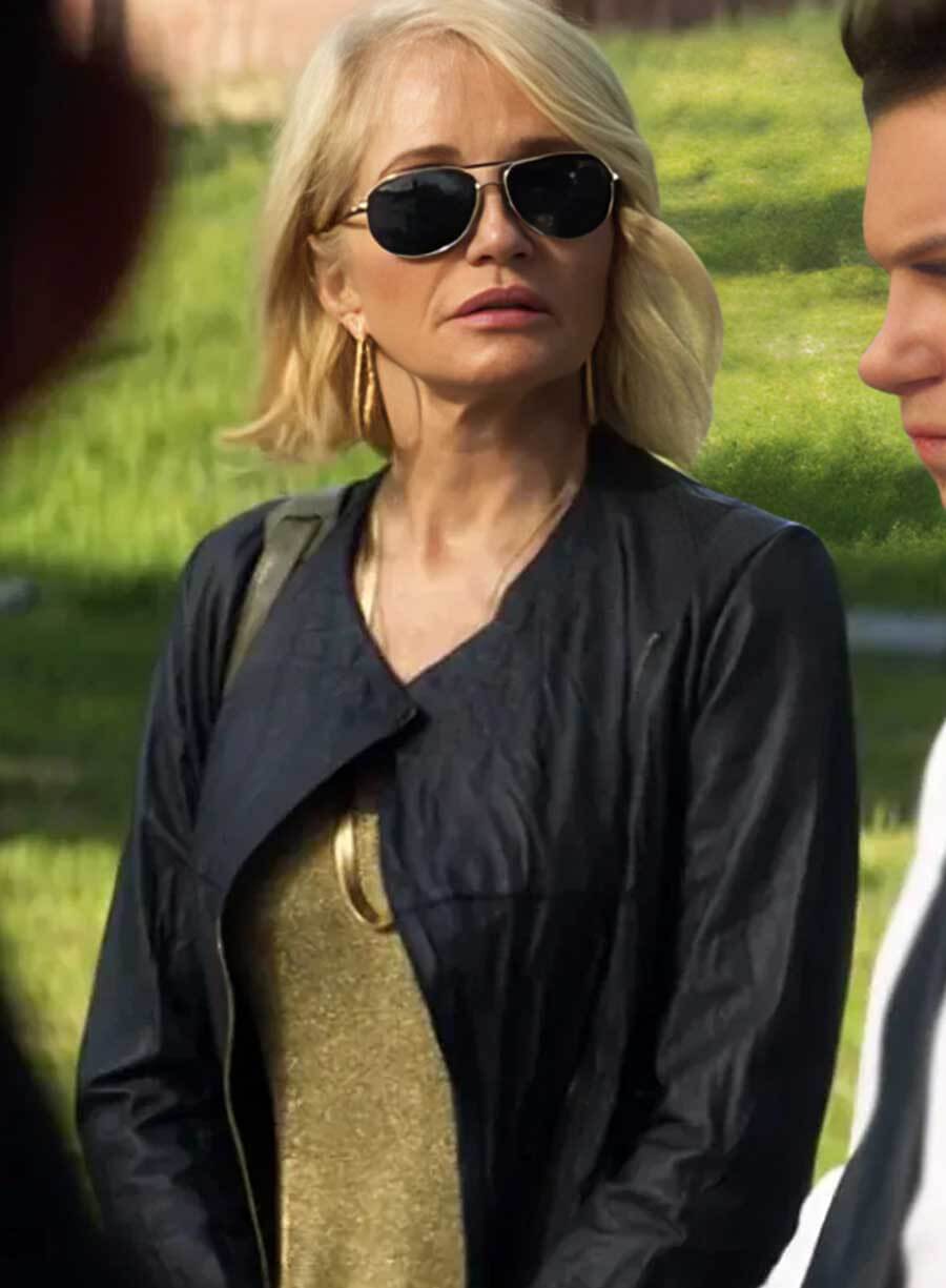 Harpoon Janine Cody Inspired Black Real Leather Leather Jacket - Animal Kingdom Style