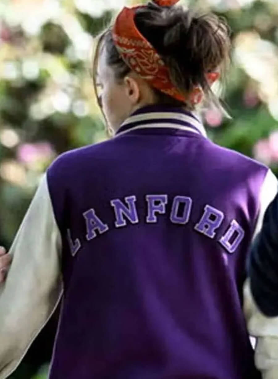 Harpoon Paige Inspired Purple and White Varsity Jacket - Run Away 2026 Style