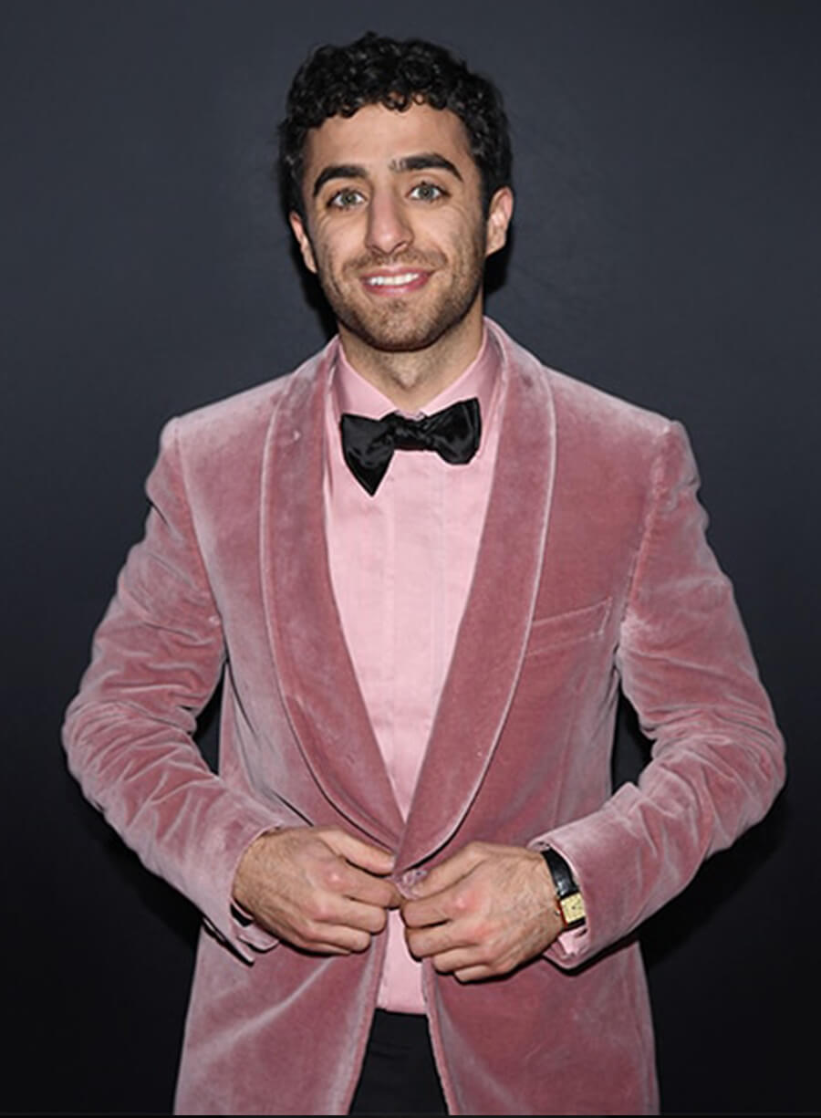 Harpoon Emil Wakim Pink Velvet Blazer Inspired Pink Velvet Fabric Leather Jacket
